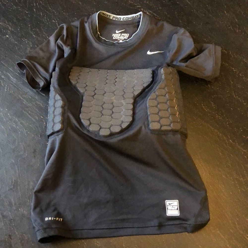 Nike Padded Chest compression sports shirt.